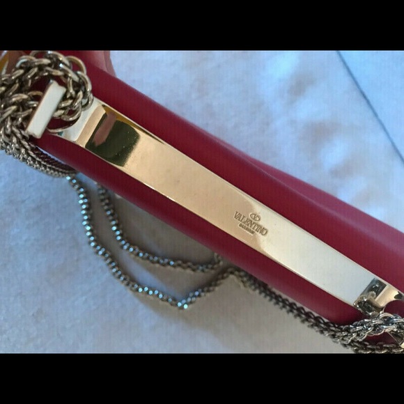 Valentino Lambskin Chain Bag - Picture 8 of 10